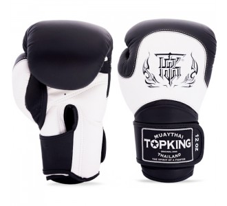 Боксерские перчатки Top King (TKBGBL-02 white/black Double tone)